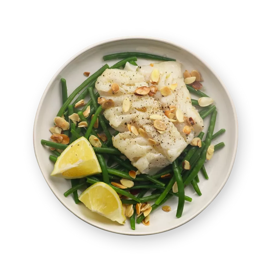 Cabillaud, amandes & haricots.webp