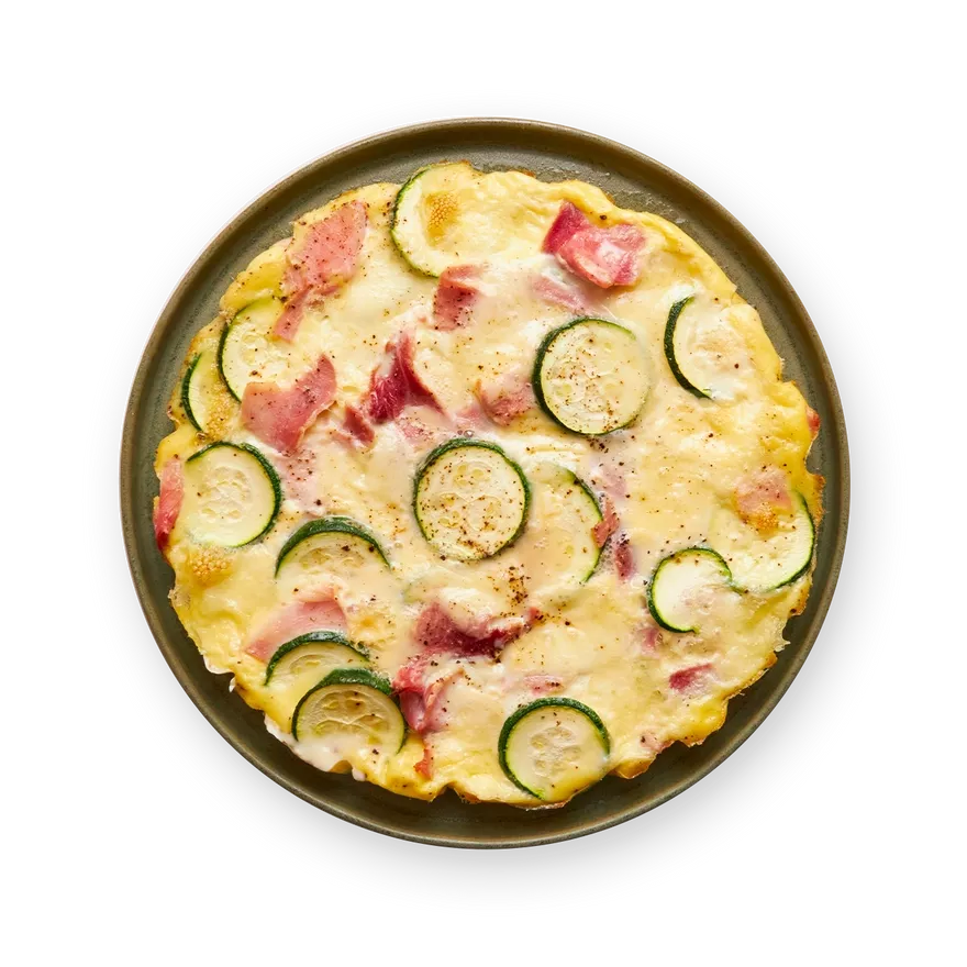 Frittata courgette, jambon & mozza.webp