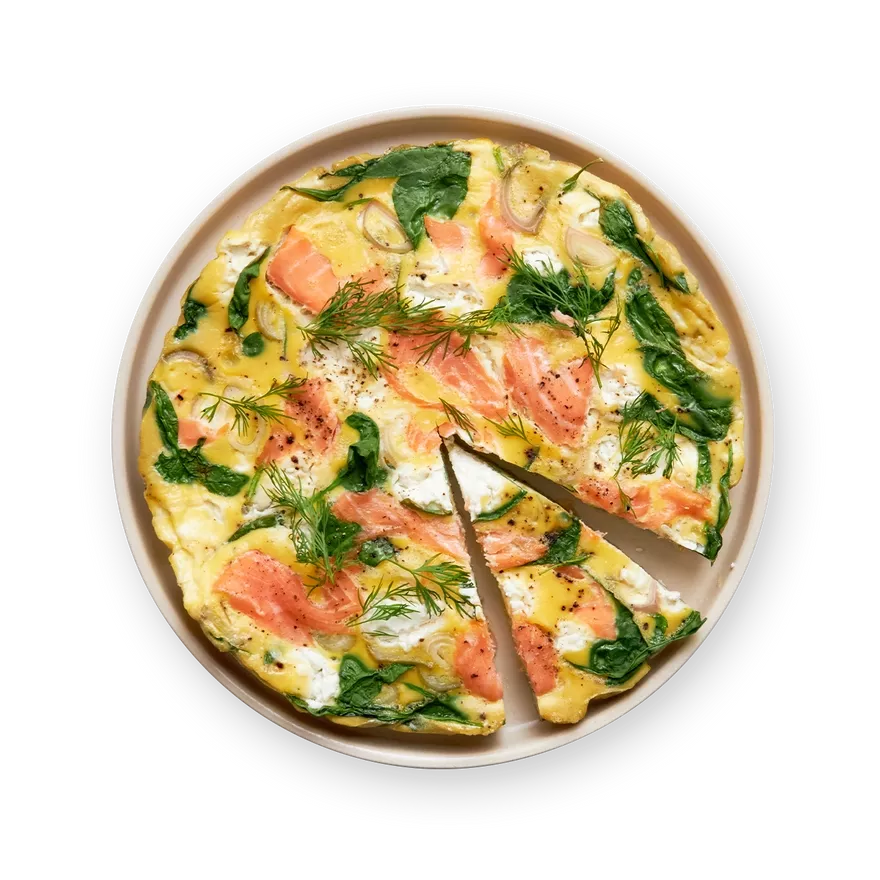 Frittata saumon fumé & chèvre frais.webp