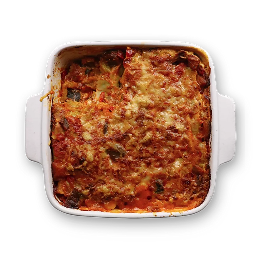 Gratin de ravioles à la ratatouille.webp