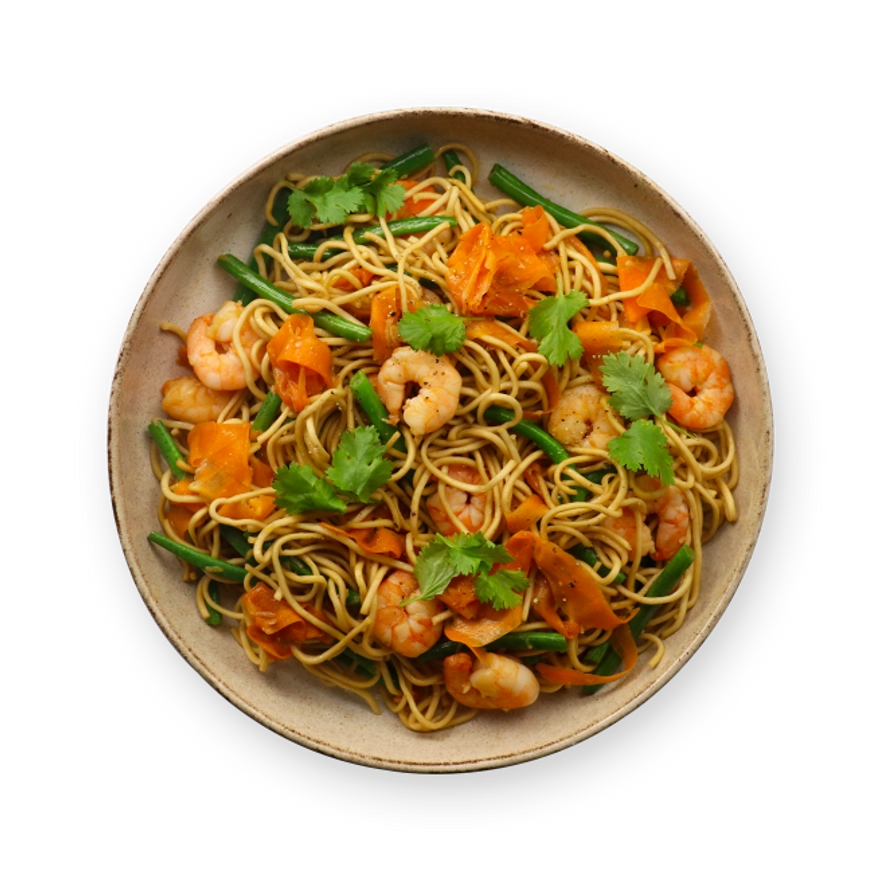 Nouilles sautées aux crevettes.webp