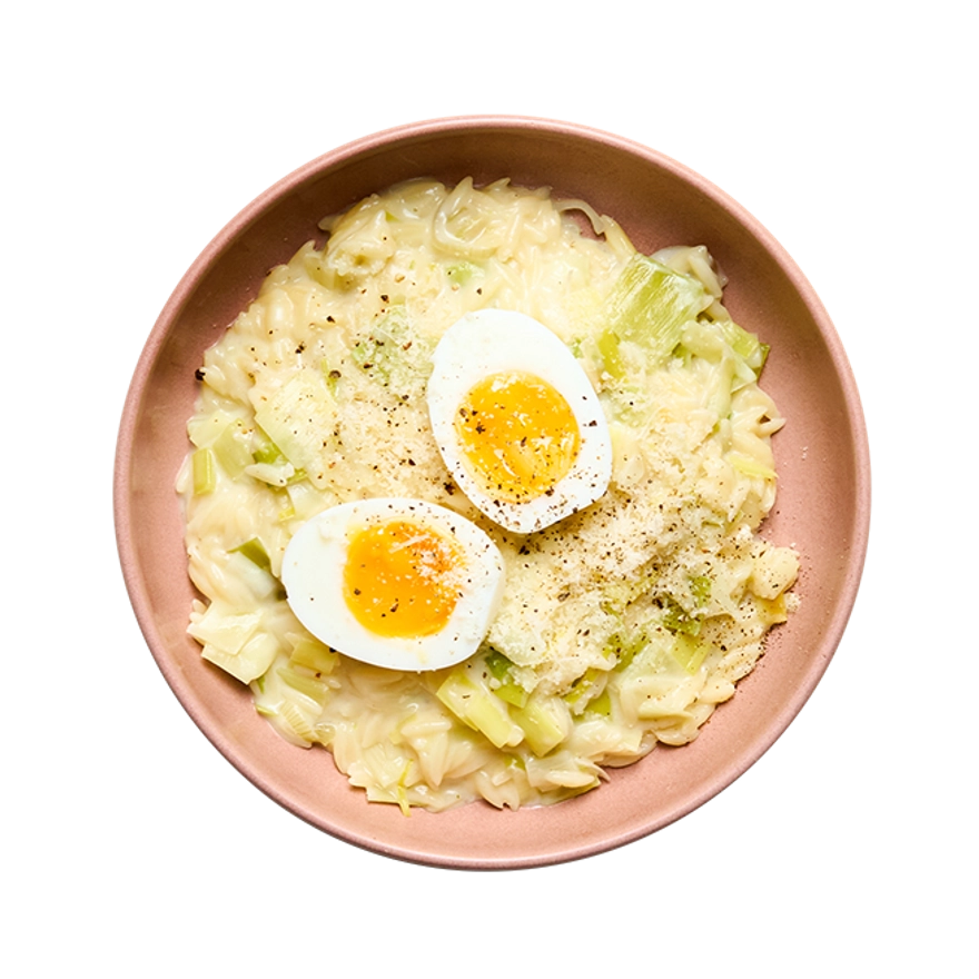 Orzotto crémeux poireaux & œuf mollet.webp
