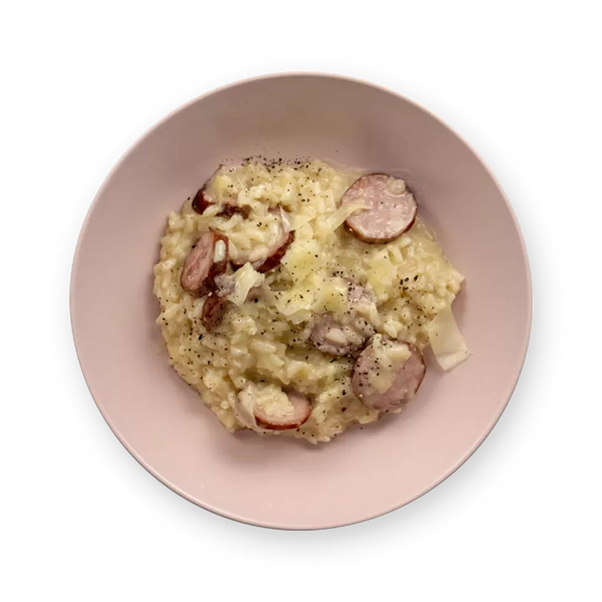 Risotto comté & saucisse à l'ancienne.webp