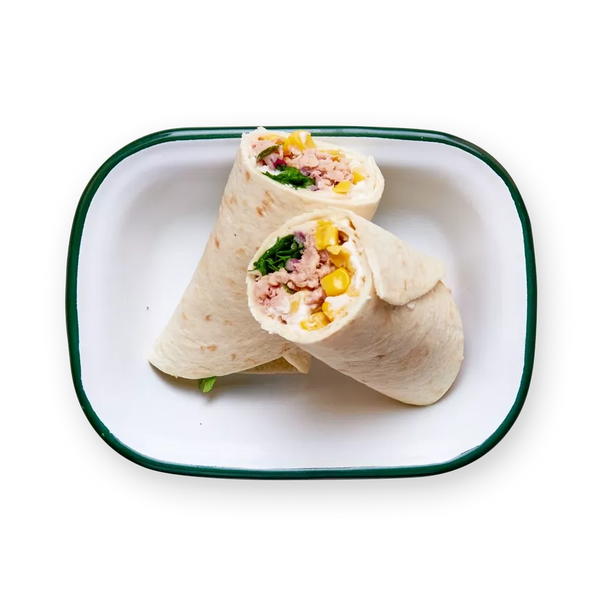 Wrap maïs, thon & fromage frais.webp